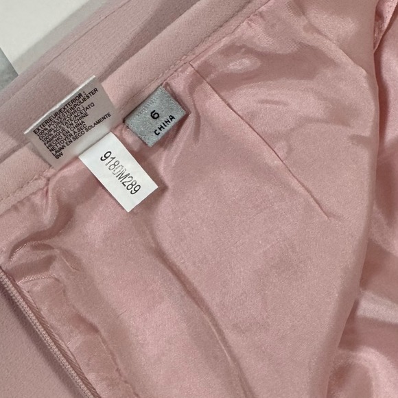 NWT Tahari ASL Pink Skirt Suit Size 6 4 Bow Collar Jacket Spring Pastel 2 Pc Set - Picture 7 of 16